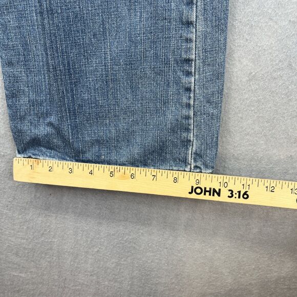 Levis 527 Jeans Mens 34x32 Blue Boot Cut Low Rise Cowboy Western Denim Y2K - Picture 13 of 14